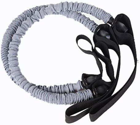Double Wheel Set Abs Roller Type Mat Elastic Fitness Rope Er D L