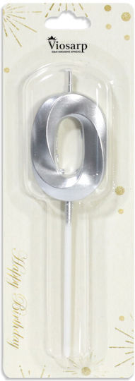 Birthday Candles Gold and Silver Number 0 Vc090-0