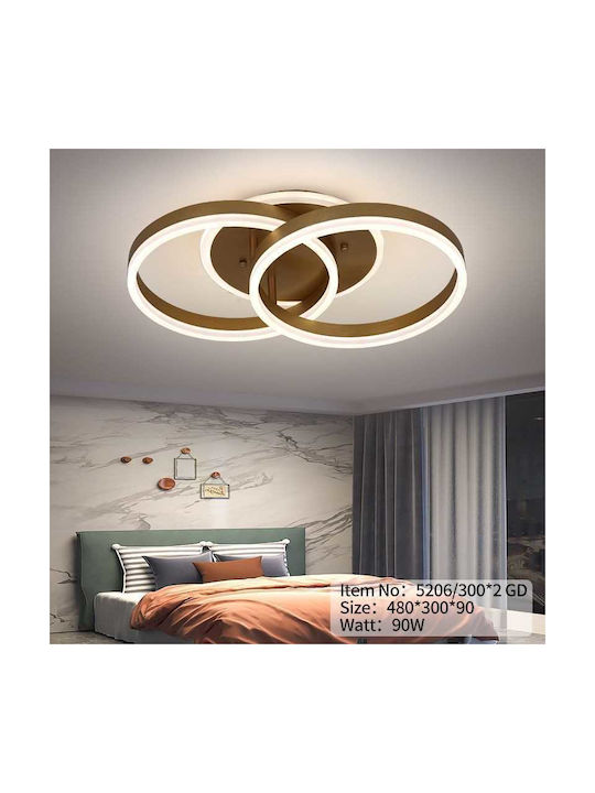 Lightplanet Πλαφονιέρα Οροφής με Ενσωματωμένο LED και Τηλεχειριστήριο
