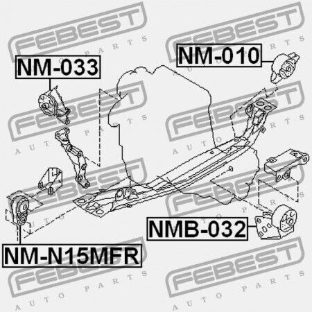 Дясна Възглавница На Двигателя Nissan Sunny B14 1994.01-1999.08 Jp 11210-0m000