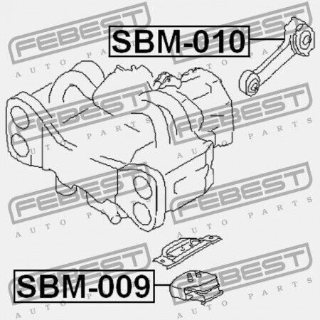 Μπροστινό Μαξιλάρι Κινητήρα Subaru Impreza G11 2000.02-2007.04 Jp 41022-fa000