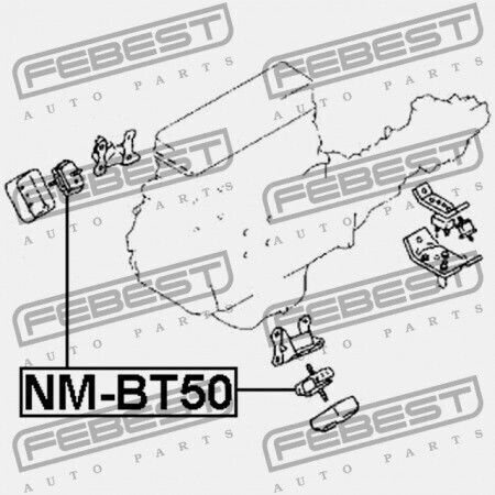 Front Engine Mount Mazda Bt-50 Un 2006-2008 Eu S10h-39-040f