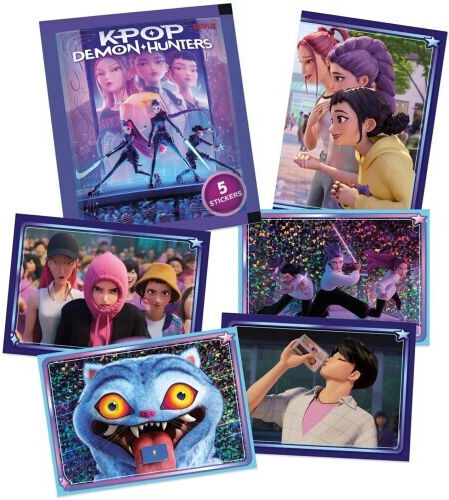 Giochi Preziosi Sticker Album & 10 K-POP Demon Hunters Stickers for Children 6+ Years