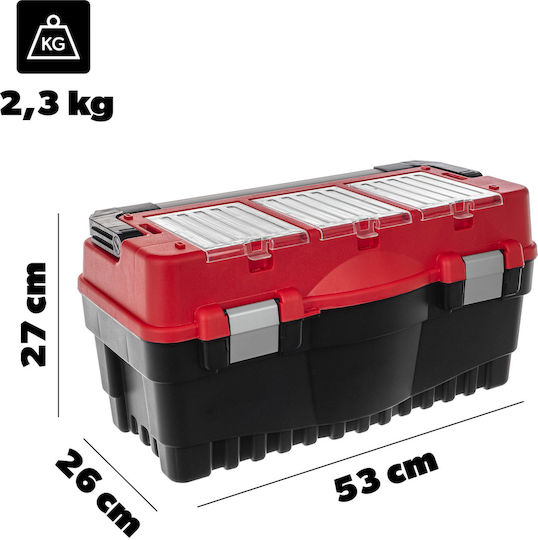 Kadax Pro Cutie de Unelte de Mână din Aluminiu cu Organizator de Capac
