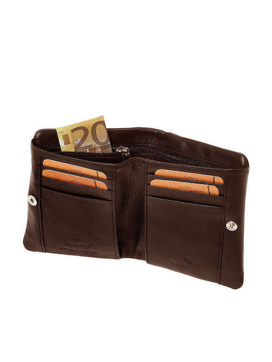 Leder Herrenbrieftasche Reise mit RFID Braun