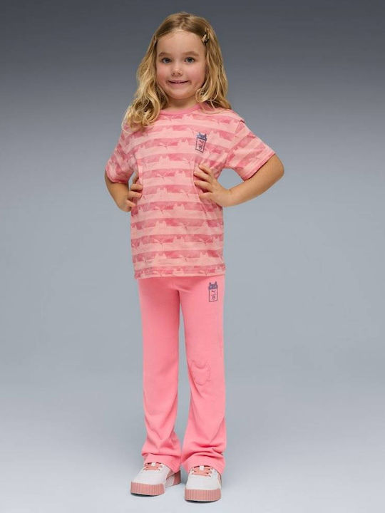 Kids Sports Long Leggings Atomic Pink