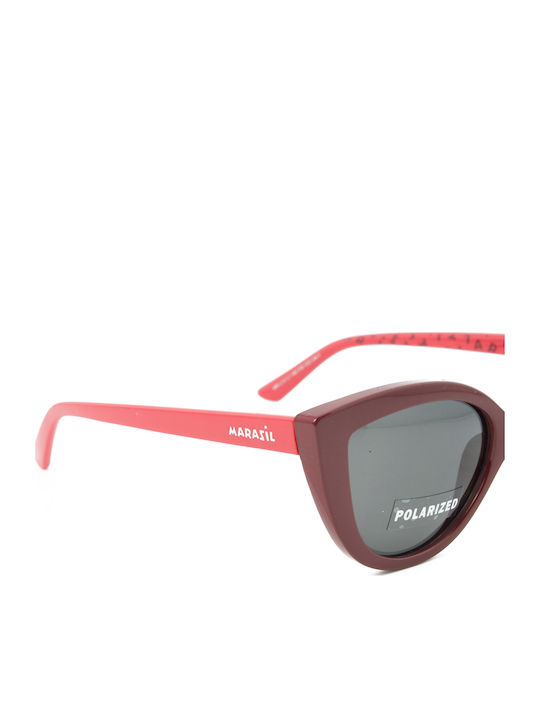 Marasil Πεταλούδα Παιδικά Γυαλιά Ηλίου με Polarized Φακό Κόκκινα για 4-7 Ετών