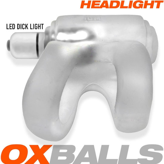 Oxballs Headlight Led Glow Silicone Shaft Holster Clear Ice