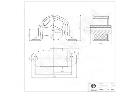 Πίσω Βάση Κιβωτίου Ταχυτήτων Opel Tigra 0682600