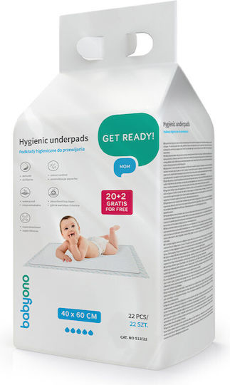 Babyono Пелени За Еднократна Употреба 40x60см 22 Броя