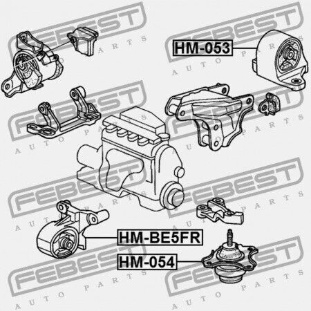 Febest Motorhalterung Für Honda Civic Es1 2001-2005 Eu 50840-s5a-020