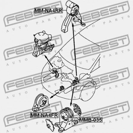 Links Motorhalterungen Mitsubishi Lancer Lancer Cedia Cs Ct 2000.03-2009.08 Jpn Mr995315