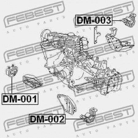 Αριστερό Μαξιλάρι Κινητήρα Chevrolet Lanos T100 1997-2002 90250437