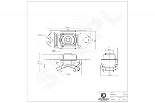 Αριστερό Στήριγμα Κινητήρα Nissan Qashqai 11220jd50a