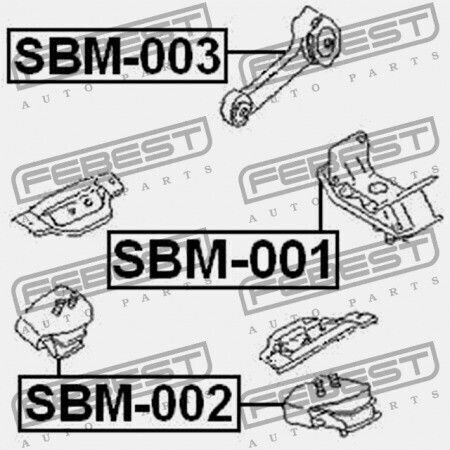 Vordere Motorhalterung Subaru Impreza G11 2000.02-2007.04 Jp 41022-fa090
