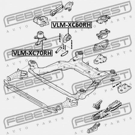 Rechte Motorhalterung Volvo S80 2007 31277313