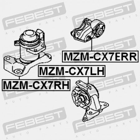 Febest Rear Engine Mount for Mazda Cx-7 Er 2007-2009 Eu L2y3-39-04xa