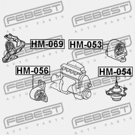 Δεξί Μαξιλάρι Κινητήρα Υδραυλικό Honda Civic Es1 2001-2005 Eu 50805-s5a-992