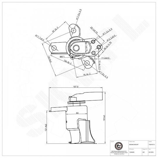 Suport Motor Ford B-Max Fiesta Vi Dreapta 1546649