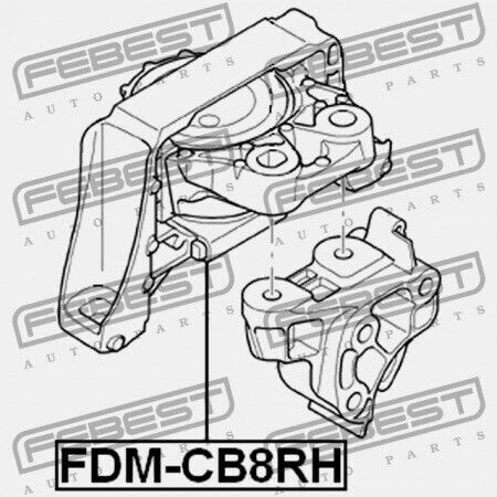 Дясна Хидравлична Възглавница За Двигател Ford Focus Cb4 2008-2011 Eu 1543750