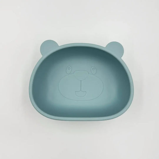 Pandaboo Children's Food Bowl Made of Blue Silicone