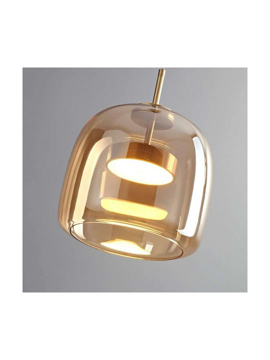 Atman Hängende Deckenleuchte Gold LED mit Warmweißem Licht