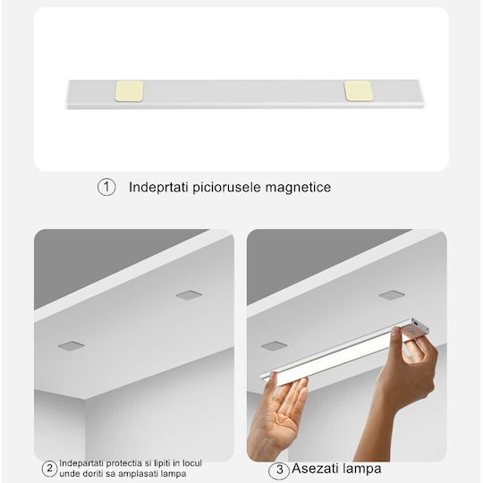 Alista Home LED Iluminare Liniară Plafon 1.33W Alb Cald IP20 20cm