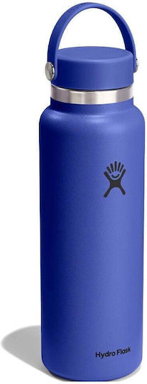 Hydro Flask Wide Flex Cap Бутилка Термос 1.18л Син