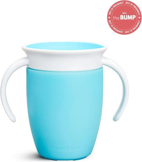 Munchkin Παιδικό Ποτηράκι Miracle 360° Trainer Cup από Πλαστικό Μπλε 207ml για 6m+