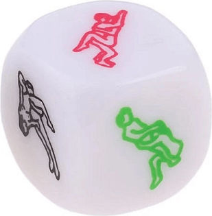 Lucky Lovers Ερωτικό Παιχνίδι Ζαριών SMD-ZS-310-WHITE-6