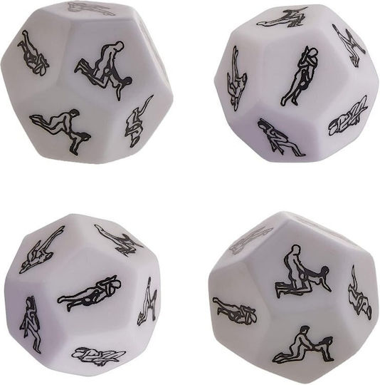 Lucky Lovers Ερωτικό Παιχνίδι Ζαριών SMD-ZS-310-WHITE