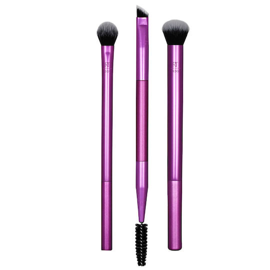 Real Techniques Set Mit Make-up Pinsel Für Lidschatten Eye Shade + Blend 3 Stück