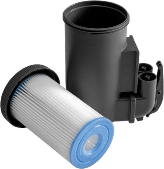 Στρογγυλή Πισίνα PVC 1098lt Φουσκωτή με Υδρομασάζ 216x71εκ. Olive Green