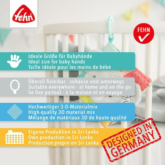 Fehn Hanging Baby Toy for Cot and Stroller with Mirror for Newborns 00033611N 0025