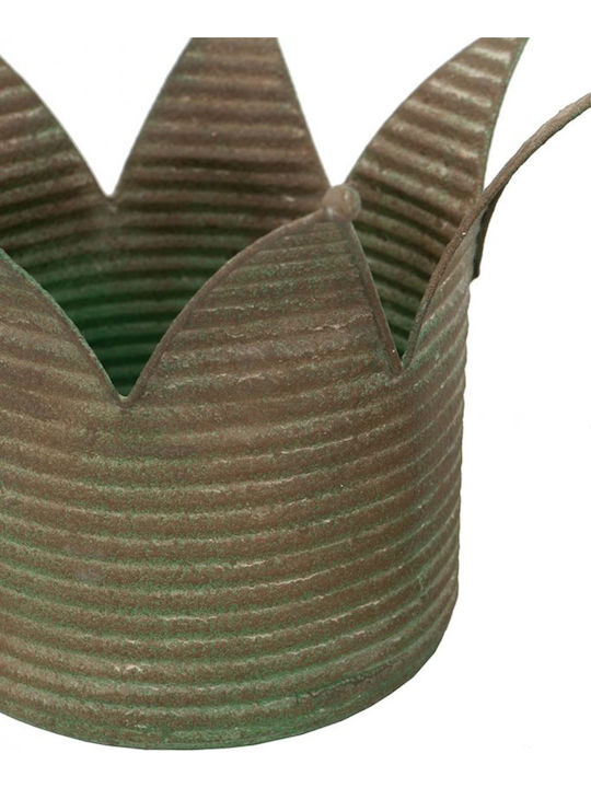 Artekko Metal Plant Pot Green Set of 2