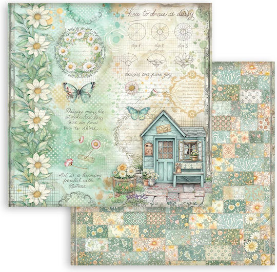 Χαρτιά Scrapbooking 10τεμ 30.5×30.5cm Stamperia Daisy Art