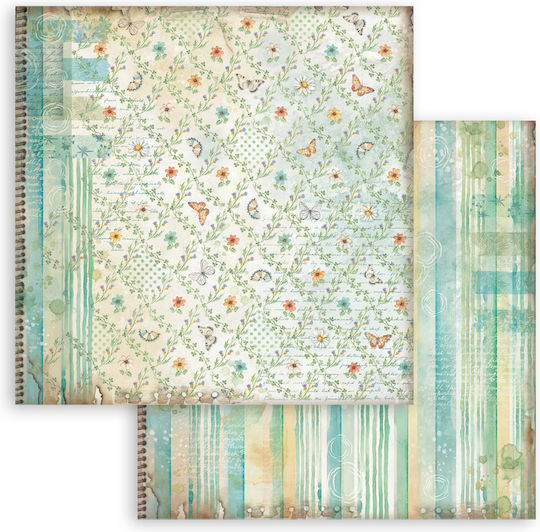 Χαρτιά Scrapbooking 10τεμ 20.3×20.3cm Stamperia Daisy Art Backgrounds