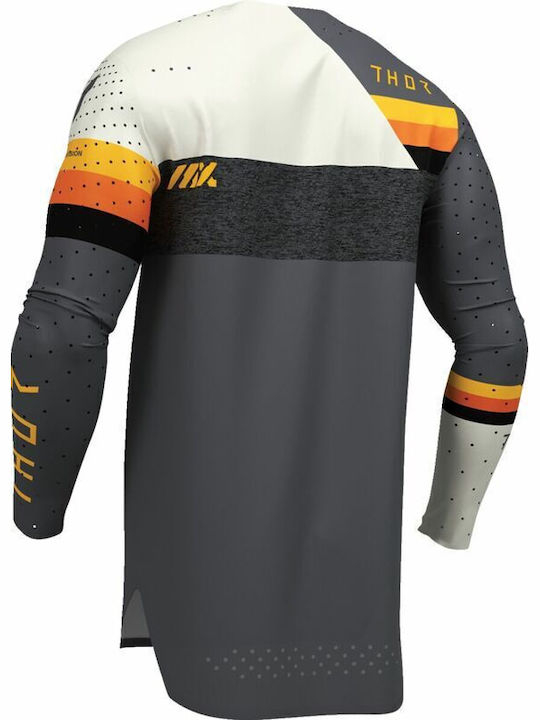 Thor Мотоциклетна Блуза League Racewear Sportmode Сива Charcoal Сива Polyester
