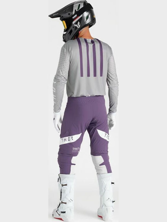 Thor Flite Racewear Sportmode Men's Motocross Long-Sleeved Jersey Gray Color