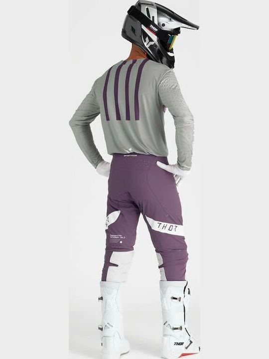 Thor Flite Racewear Sportmode Men's Motocross Long-Sleeved Jersey Gray Color