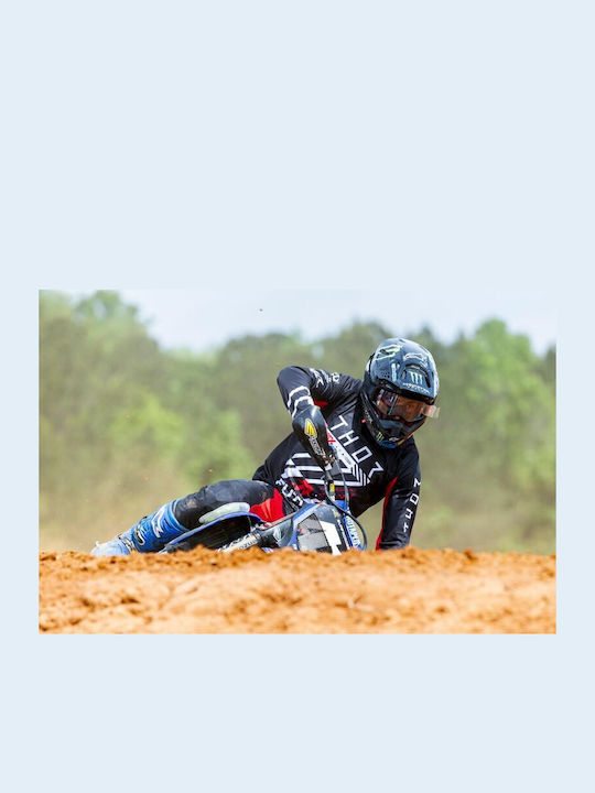 Thor Futura Racewear Launchmode Men's Motocross Long-Sleeved Jersey Black Color