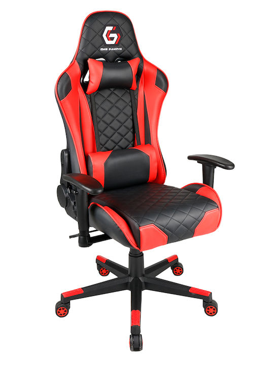 Gembird GC-03-BR Καρέκλα Gaming Δερματίνης με Ρυθμιζόμενα Μπράτσα Black / Red