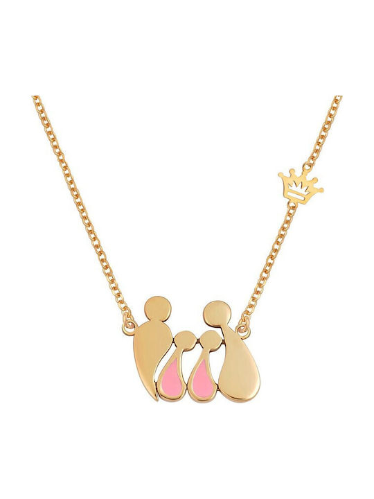 VTJ Necklace From Pink Gold Plated Silver VTJ Necklace From Pink Gold Plated Silver