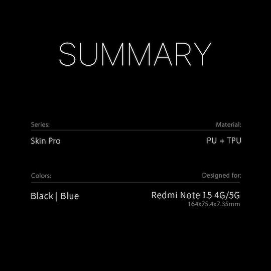 Xiaomi Poco M8 5g Redmi Note 15 5g Redmi Note 15 4g Dux Ducis Skin Pro Series Flip Brieftasche Synthetisches Leder Pu Tpu Schwarz Wallet Stand