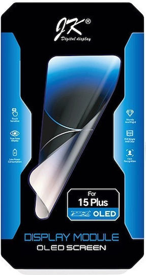 JK Paper Ecran OLED cu Mecanism Tactil pentru iPhone 15 Plus (Negru)