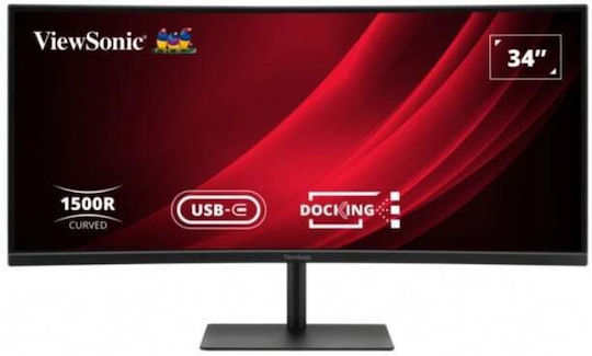 Viewsonic VG3419C-2 Ultrawide VA HDR Curved Monitor 34" QHD 3440x1440 with 3.5ms GTG Response Time