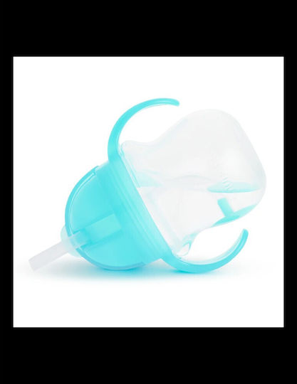Munchkin Cănuță pentru Copii cu Mânere și Pai Click Lock din Plastic Albastru 207ml pentru 6m+