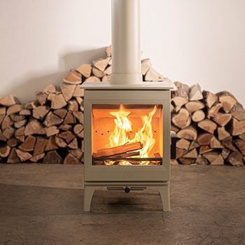 Charnwood Cranmore 5 Метална Дървена Печка 5kW Pewter