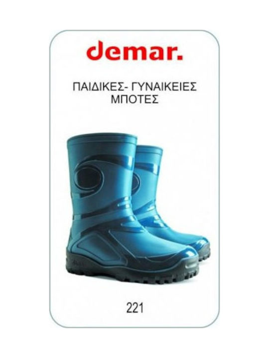 Demar Young Non-Slip Women's Safety Wellies Blue