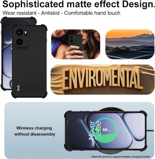 Imak Tpu Handyhülle Silikon Matt Schwarz OnePlus 15R 5G